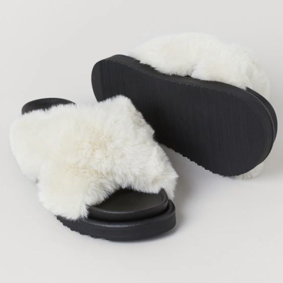 Faux Fur Slippers - Picture 3 of 9